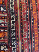 UNIQUE Antique Square Azerbijani Shahsavan Jajim Rug 6’4” x 6’8”