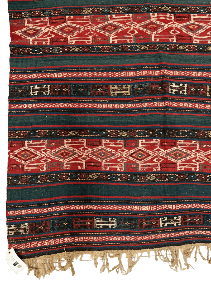 UNIQUE (collectors special) Antique Caucasian Verneh Rug 5’4” x 8’