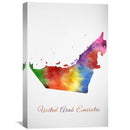 United Arab Emirates Rainbow Canvas