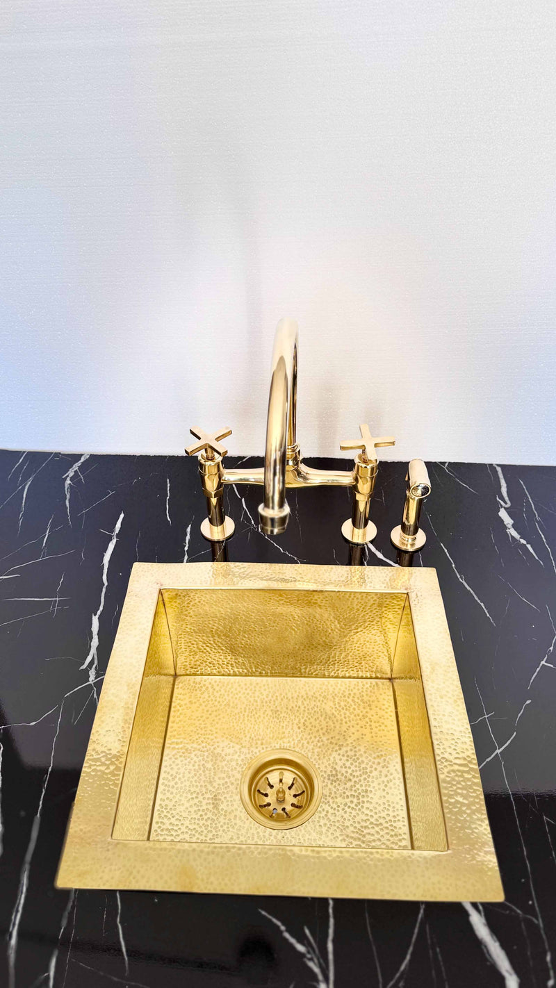 Unlacquered Brass Kitchen Faucet