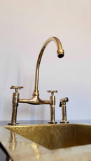 Unlacquered Brass Kitchen Faucet