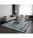 Custom Made Contemporary Ivory And Dark Brown Hand Knotted Wool Rug