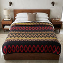 Crimson Ultra-soft Mexican Blanket