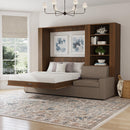 Wall Bed with Extended Sofa