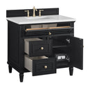 James Martin Lorelai 36" Single Bathroom Vanity, Black Onyx