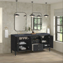 James Martin Myrrin 72" Double Bathroom Vanity, Carbon Oak