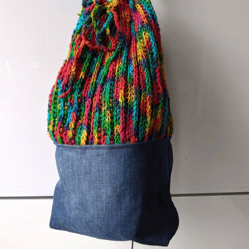 Upcycled Denim Bag Crochet Pattern