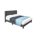 Twin/Full/Queen Size Upholstered Platform Bed with Button Tufted Headboard by LJGDeals