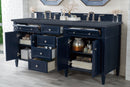 James Martin Brittany 72" Double Bathroom Vanity, Victory Blue