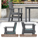 7 Pieces Patio Dining Set Outdoor HDPE Weather Resistant Table and Chairs Set by LJGDeals