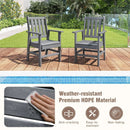 7 Pieces Patio Dining Set Outdoor HDPE Weather Resistant Table and Chairs Set by LJGDeals