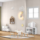 Kid's Room Bundle: Bed Frame + Kids Table and Chairs Set + Toddler Truck Storage Organizer + Kids Vanity Dressing Table