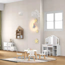 Kid's Room Bundle: Bed Frame + Kids Table and Chairs Set + Toddler Truck Storage Organizer + Kids Vanity Dressing Table by LJGDeals