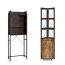 2-Piece Bathroom Storage Bundle: Over-the-Toilet Cabinet + Tall Corner Shelf by LJGDeals