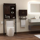 2-Piece Bathroom Storage Bundle: Over-the-Toilet Cabinet + Tall Corner Shelf by LJGDeals