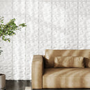 50-Pack 3D Wall Panels PVC Interior Wall Decoration with Diamond Accent-White by LJGDeals