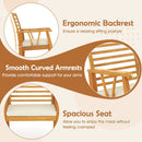 7 Pieces Acacia Wood Patio Dining Set with 1.97 Inch Umbrella Hole and Padded Cushions by LJGDeals