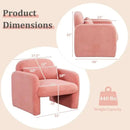 Living Room Deluxe Furniture Set-Accent Chair+Modular L-Shaped Sectional Sofa+LED Coffee Table by LJGDeals
