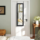 Jewelry Cabinet Wall or Door Mounted Jewelry Armoire with Full-Length Mirror-Black by LJGDeals