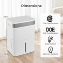96 Pints Dehumidifier with 24H Timer and 3-Color Indicator-White by LJGDeals