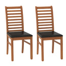 Set of 2 Wooden Dining Chair with Rubber Wood Legs for Living Room by LJGDeals