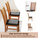 Set of 2 Wooden Dining Chair with Rubber Wood Legs for Living Room by LJGDeals