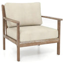 Modern Accent Chair & Tempered Glass Oval Side Coffee Table Set by LJGDeals