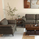 Modern Fabric Sofa and Accent Chair with 2 Side Table for Living Room by LJGDeals