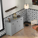 Standing Floor Lamp and Sideboard Buffet Storage for Dining Room by LJGDeals
