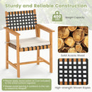 7-Piece Patio Dining Set for 6 People Farmhouse Furniture