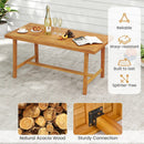 7-Piece Patio Dining Set for 6 People Farmhouse Furniture by LJGDeals