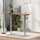 Compact Standing Desk and Executive Chair Set with Memory Heights by LJGDeals