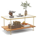 4-Piece Home Furniture Set with 2 Swivel Bar Stools Kitchen Sideboard Sectional Sofa & Glass Coffee Table by LJGDeals