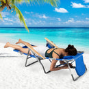 3-IN-1 Foldable Beach Chair with Footrest and Adjustable Backrest by LJGDeals
