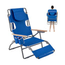 3-IN-1 Foldable Beach Chair with Footrest and Adjustable Backrest by LJGDeals