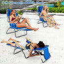 3-IN-1 Foldable Beach Chair with Footrest and Adjustable Backrest by LJGDeals