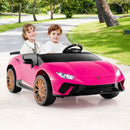 24V Ride-on Car for Kids 4WD 2-Seater Licensed Lamborghini Electric Vehicles with Music by LJGDeals