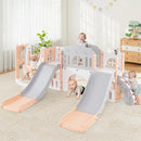 10-in-1 Toddler Slide and Swing Set with Double Slides and Tunnel by LJGDeals