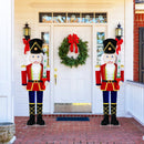 Set of 2 5 FT Christmas Nutcracker Outdoor Christmas Decoration with Glitter Sword by LJGDeals