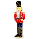 Set of 2 5 FT Christmas Nutcracker Outdoor Christmas Decoration with Glitter Sword by LJGDeals