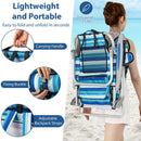Folding Beach Chair with 4-Position Adjustable Backrest by DirectDeals