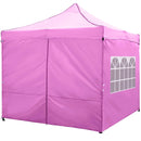 10 x 10 FT Pop up Canopy Tent with 4 Removable Sidewalls and Wheeled Bag by LJGDeals