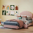 Children’s Room Furniture Bundle: Twin Pink Bed Blue & Pink Rocking Chairs Storage End Table by LJGDeals