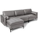 8-Piece Complete Industrial and Modern Living and Dining Room Set