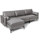 8-Piece Complete Industrial and Modern Living and Dining Room Set by LJGDeals