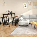 8-Piece Complete Industrial and Modern Living and Dining Room Set by LJGDeals