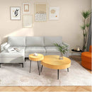 8-Piece Complete Industrial and Modern Living and Dining Room Set by LJGDeals