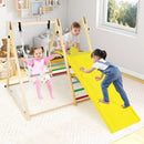 4-in-1 Indoor Jungle Gym with Baby Swing and Climbing Ramp by LJGDeals