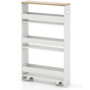 3-Piece Kitchen Furniture Set: Kitchen Island + 2 Bar Stools + Narrow Storage Cart by LJGDeals