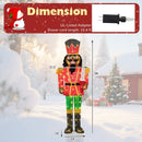 Set of 2 5 FT Lighted Christmas Nutcracker with Glitter Sword by LJGDeals